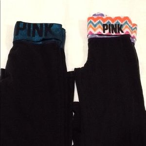 Victoria Secret Pink yoga pants (2) sz. S ..